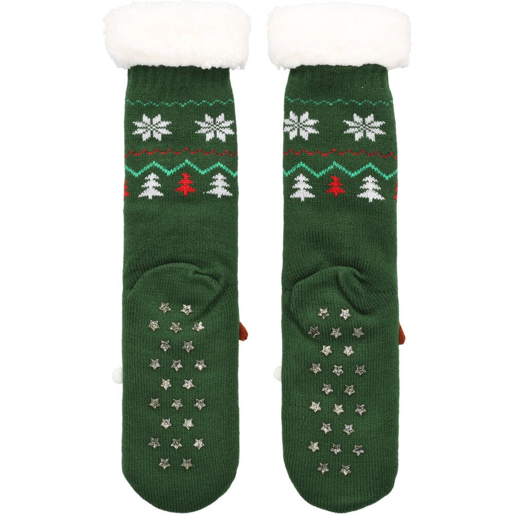 Welkoop Hond 3D- Sokken - Groen - 1 maat