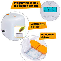 Ferplast Risto pet - Automatische kattenvoerbak - Oranje - xx cm