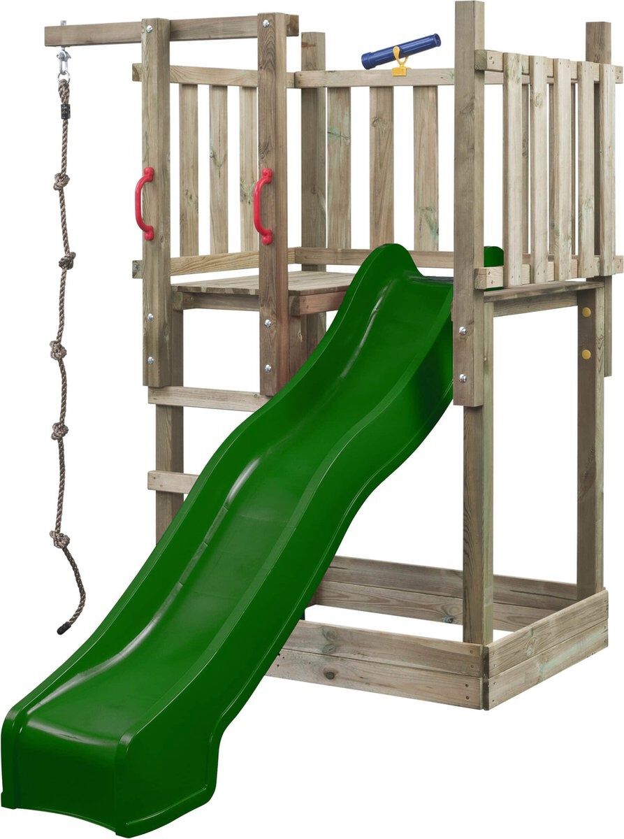 Swing King Mario - Speeltoren - Groen - Hout Swing King Mario - Speeltoren - Groen - Hout