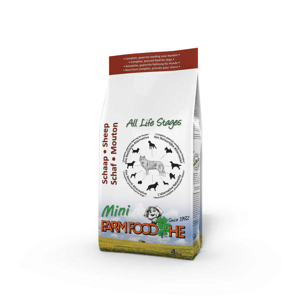 Farm Food HE Schaap Mini - Hondenvoer - 4 Kilogram - Lam Farm Food HE Schaap Mini - Hondenvoer - 4 Kilogram - Lam