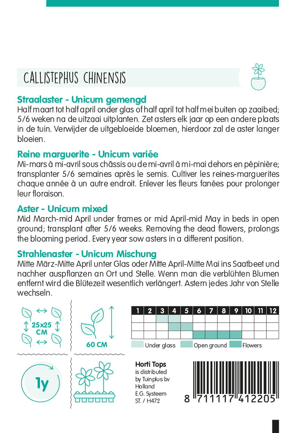 Hortitops Straalaster Unicum - Bloemzaden