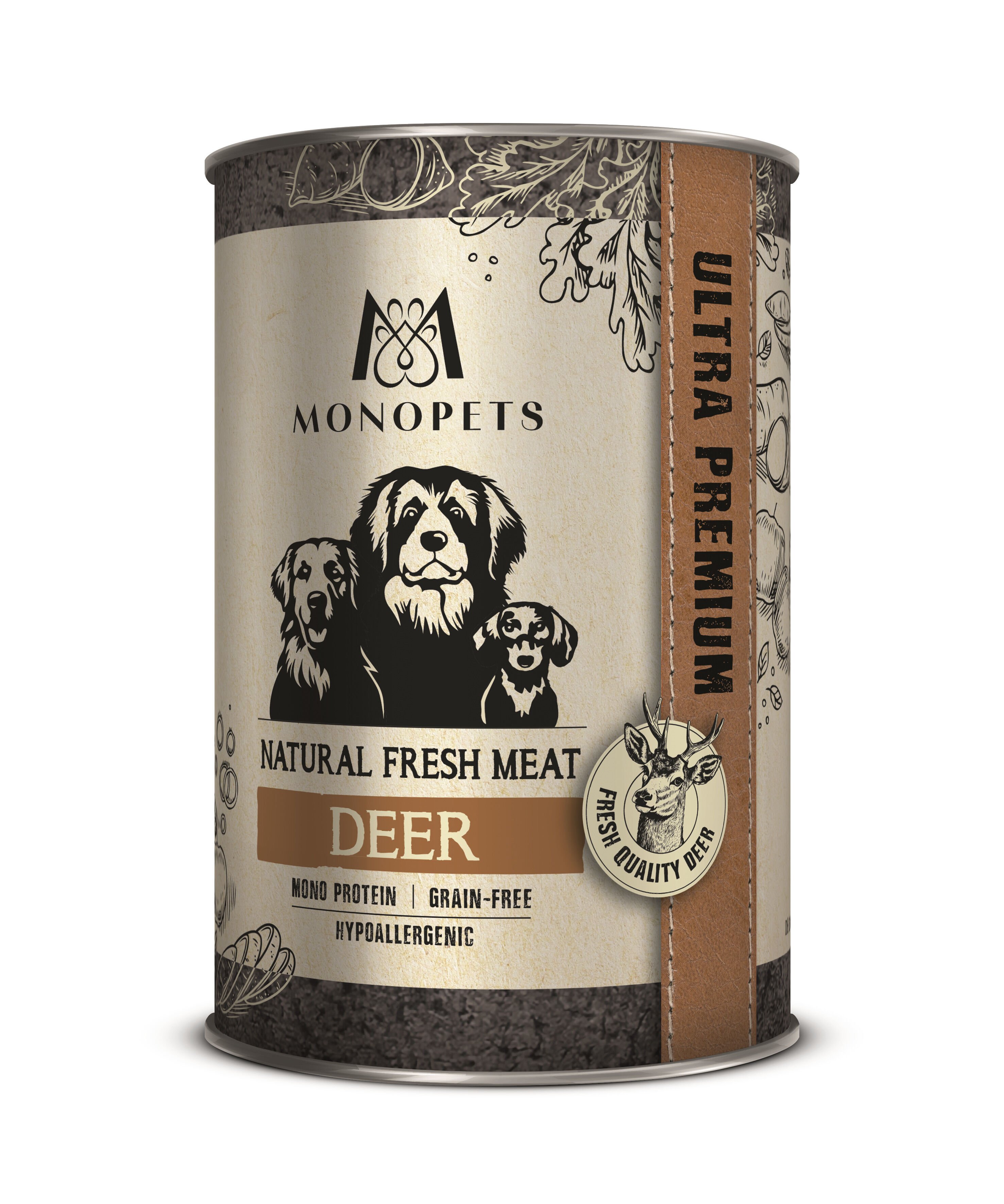 Monopets Fresh Meat - Graanvrij - Hondenvoer - 400 Gram Monopets Fresh Meat - Graanvrij - Hondenvoer - 400 Gram