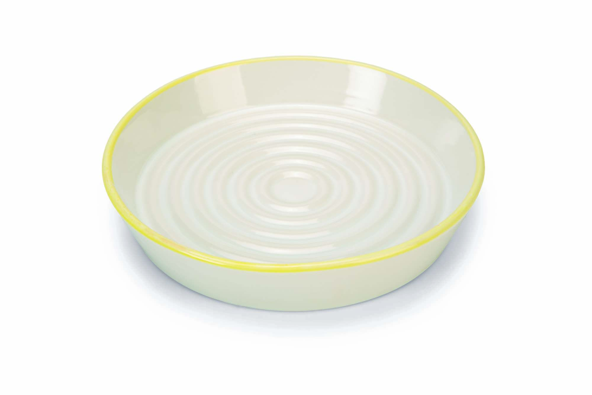 Beeztees Zina Kitten - Voer en drinkbak - 0.4 l - Wit/Geel - 1x17.5x1 cm Beeztees Zina Kitten - Voer en drinkbak - 0.4 l - Wit/Geel - 1x17.5x1 cm