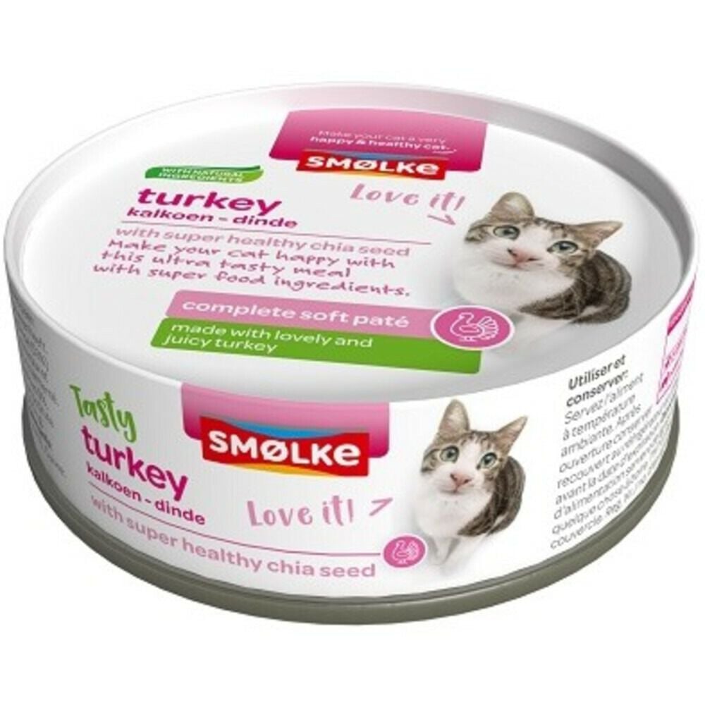 Smölke Soft Paté - Kattenvoer - 80 Gram - kalkoen Smölke Soft Paté - Kattenvoer - 80 Gram - kalkoen