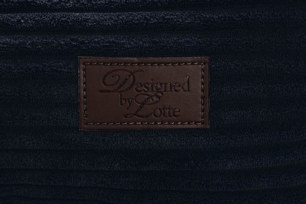 Designed by Lotte Ribbed - Hondenmand - antraciet - 22x70x80 cm - M