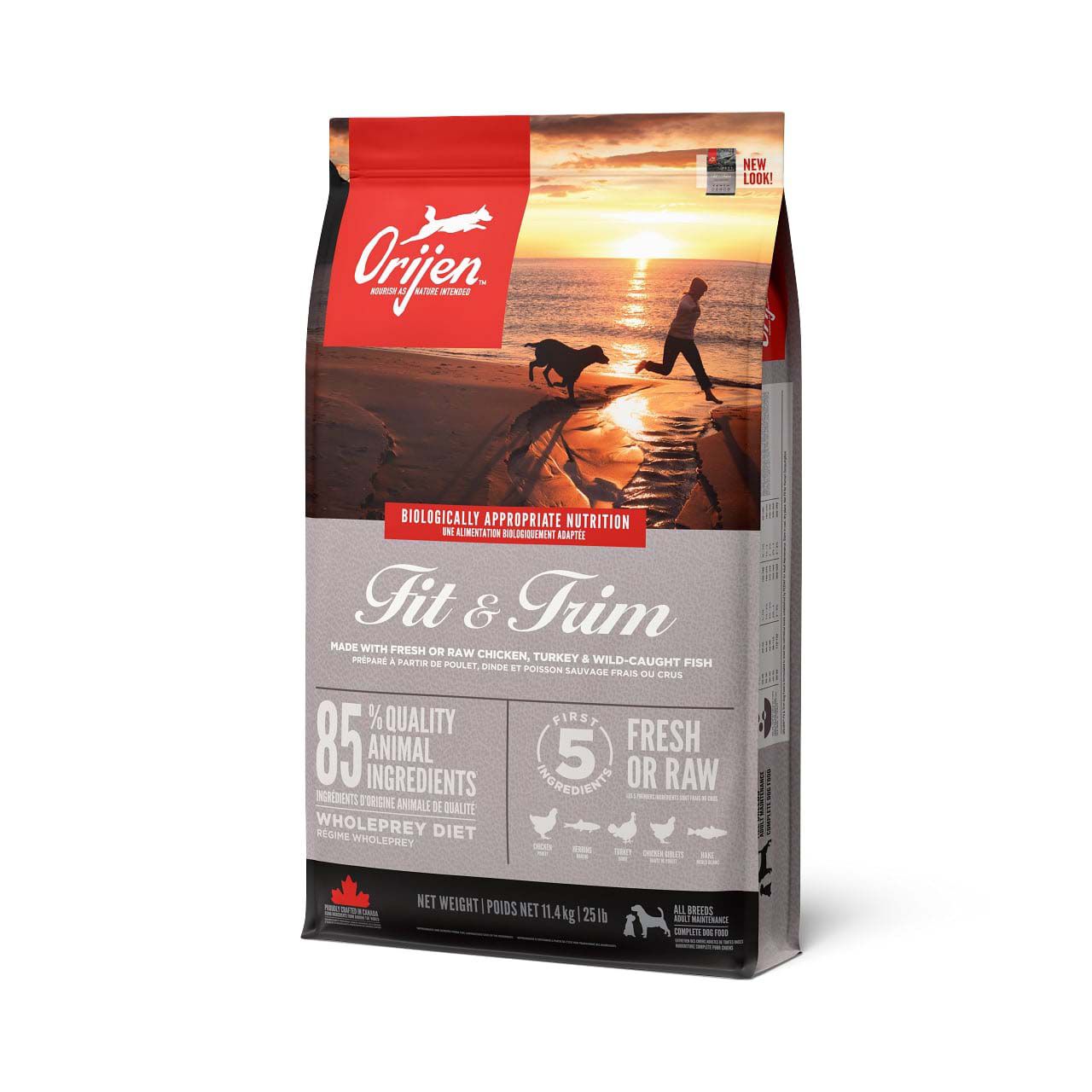 Orijen Fit-Trim Dog Whole Prey - Hondenvoer - 11.4 Kilogram - kip Orijen Fit-Trim Dog Whole Prey - Hondenvoer - 11.4 Kilogram - kip