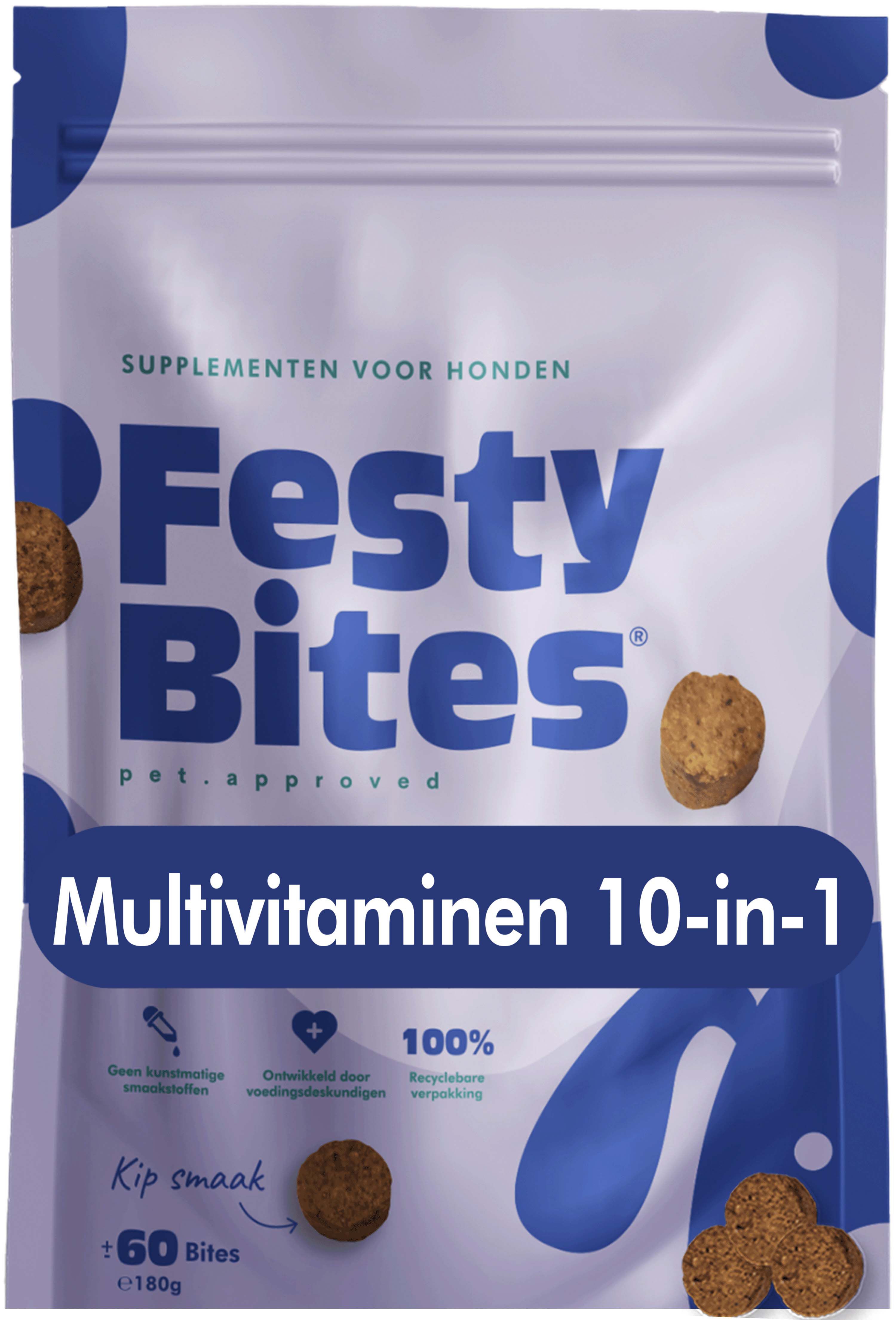 FestyBites - Multivitamine met Kip - Honden supplement FestyBites - Multivitamine met Kip - Honden supplement