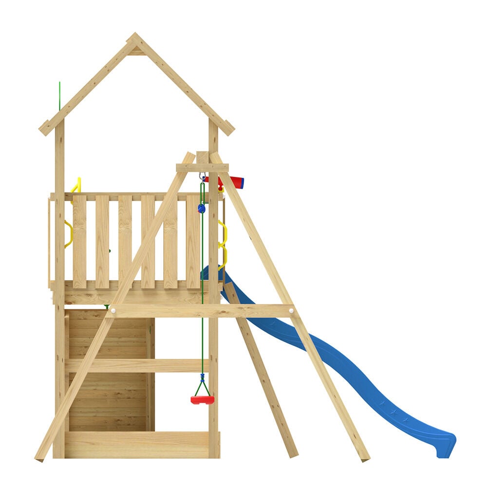 Jungle Gym Kongsberg Grenen - Speeltoestel - Blauw - Grenenhout