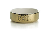Beeztees Cat Gold - Voer of drinkbak - Goud - 4x11x11.5 cm
