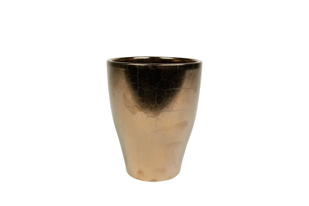 TS COLLECTION Sven hoog - Bloempot - Goud - 14 cm TS COLLECTION Sven hoog - Bloempot - Goud - 14 cm