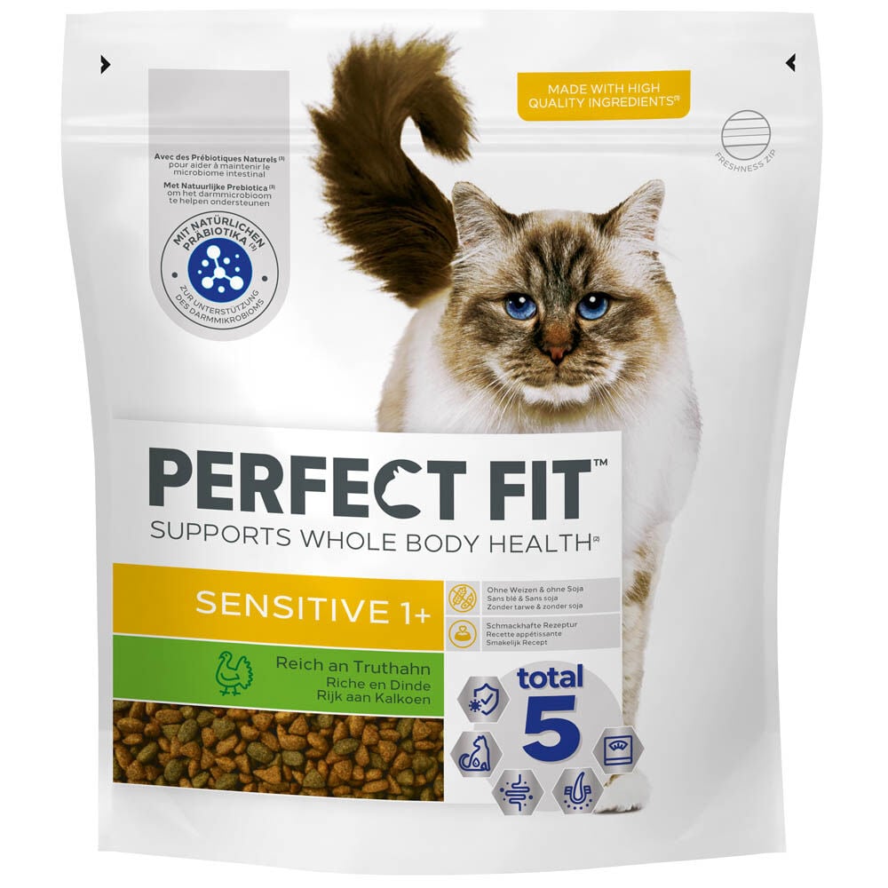 Perfect Fit Sensitive 1+ - Kattenvoer - 1.4 Kilogram - kalkoen