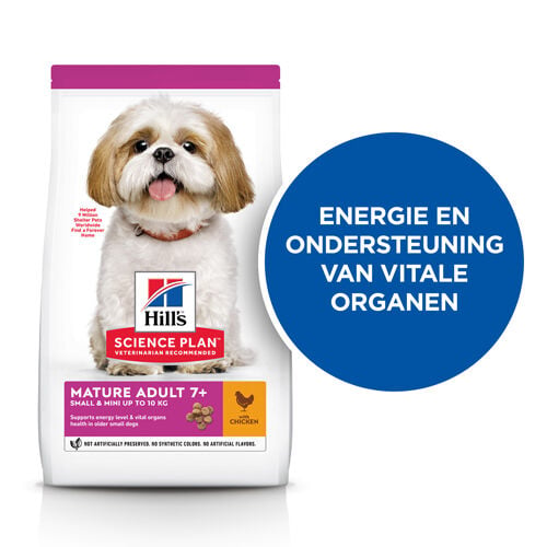 Hill's Science Plan Mature Adult Small & Mini - Hondenvoer - 1.5 Kilogram - Kip