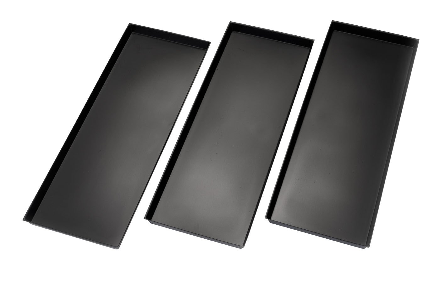 Nestera - Mestlades - Rechthoekig - 3 Stuks - Zwart - L Nestera - Mestlades - Rechthoekig - 3 Stuks - Zwart - L