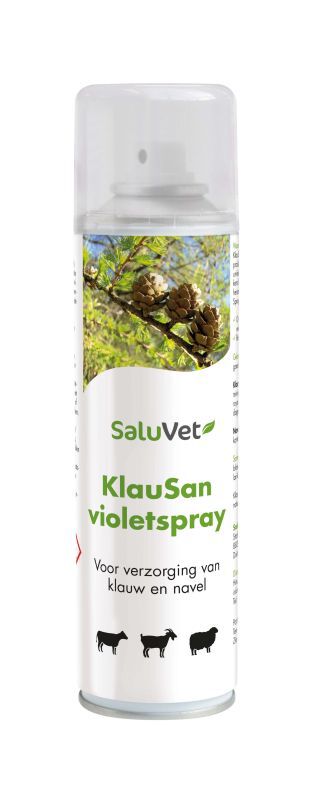 Saluvet KlauSan Violetspray - Hoef- en klauwverzorging - 200 Milliliter Saluvet KlauSan Violetspray - Hoef- en klauwverzorging - 200 Milliliter