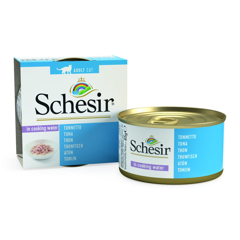 Schesir - Kattenvoer in water gekookt - 85 Gram - tonijn Schesir - Kattenvoer in water gekookt - 85 Gram - tonijn