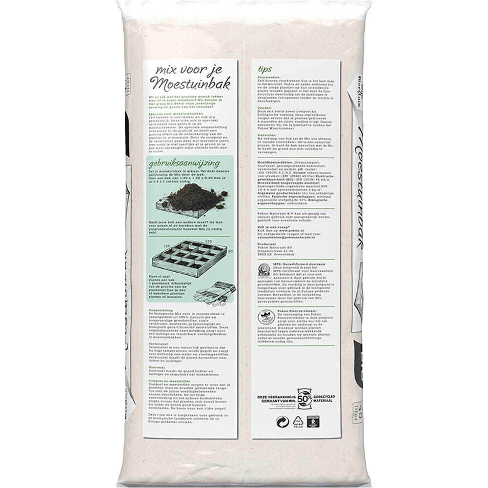 POKON Grond voor moestuinbakken - Potgronden - 45 Liter