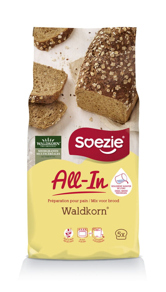 Soezie All-in-mix Waldkorn - Broodmeel - 2.5 Kilogram