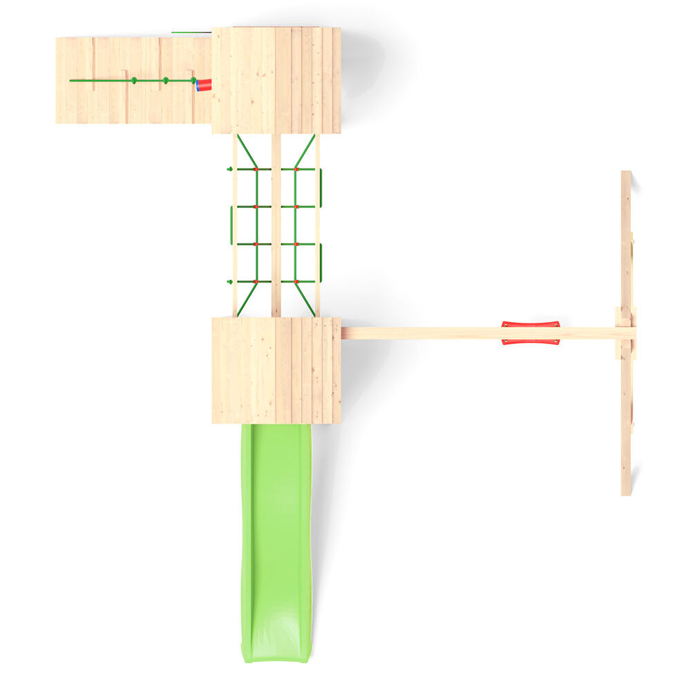 Jungle Gym Mandal Douglas - Speeltoestel - Licht groen - Douglas hout