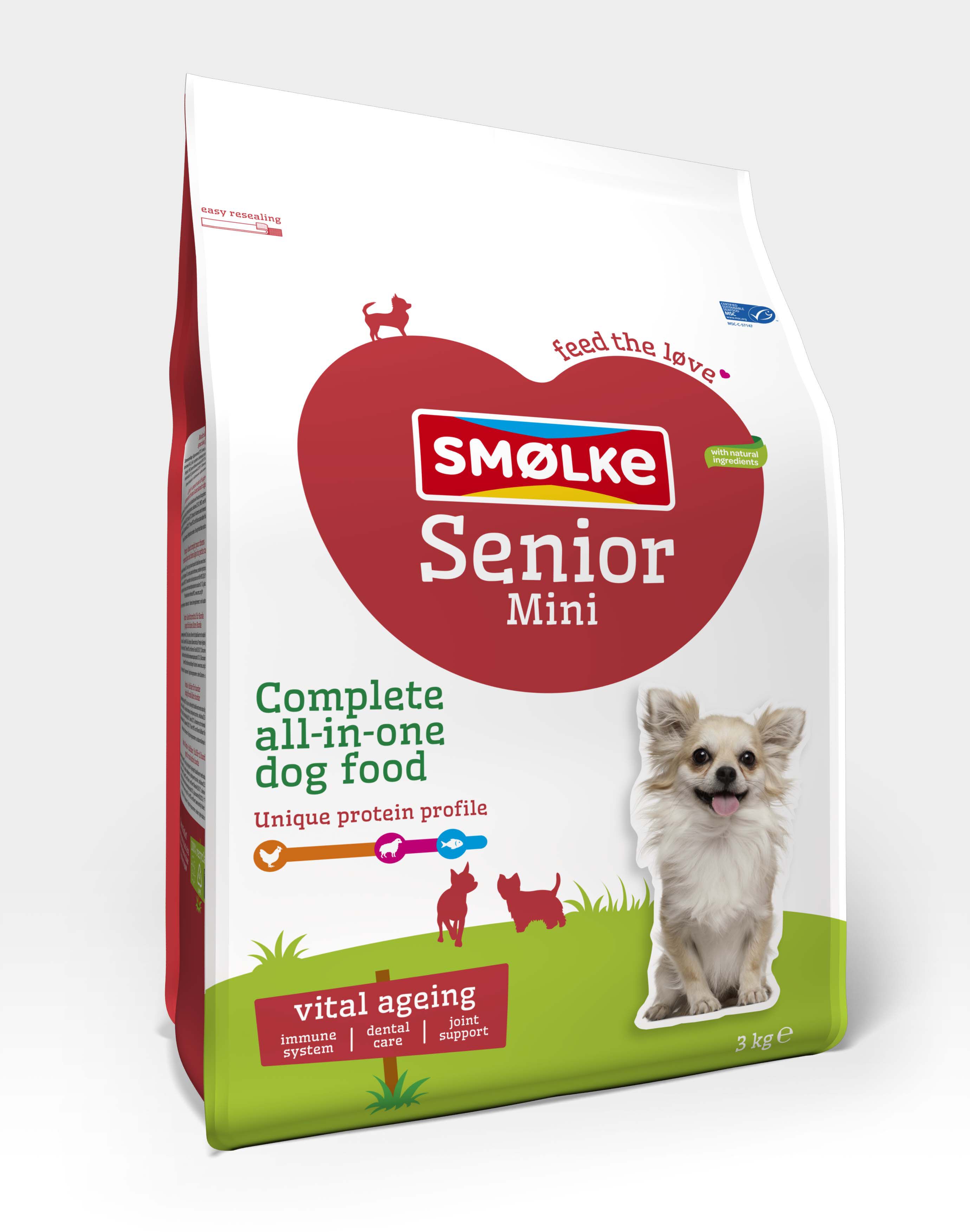 Smölke Senior Mini - Hondenvoer - 3 Kilogram - kip, lam, vis