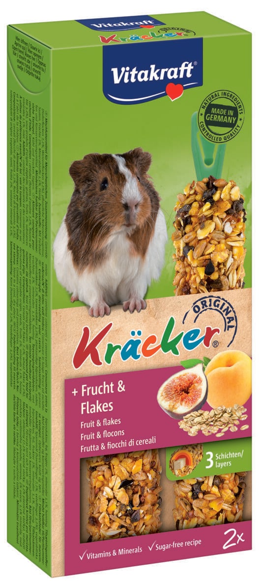 Vitakraft Kräcker 2 in 1 - Caviasnack - fruit Vitakraft Kräcker 2 in 1 - Caviasnack - fruit
