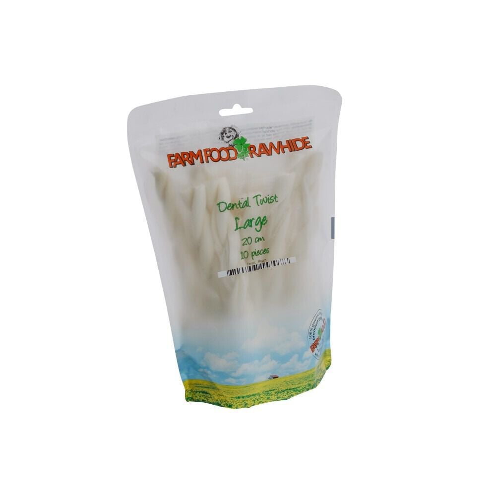 Farm Food Rawhide Dental Twist - Hondensnack - 10 Stuks - dental - Large Farm Food Rawhide Dental Twist - Hondensnack - 10 Stuks - dental - Large