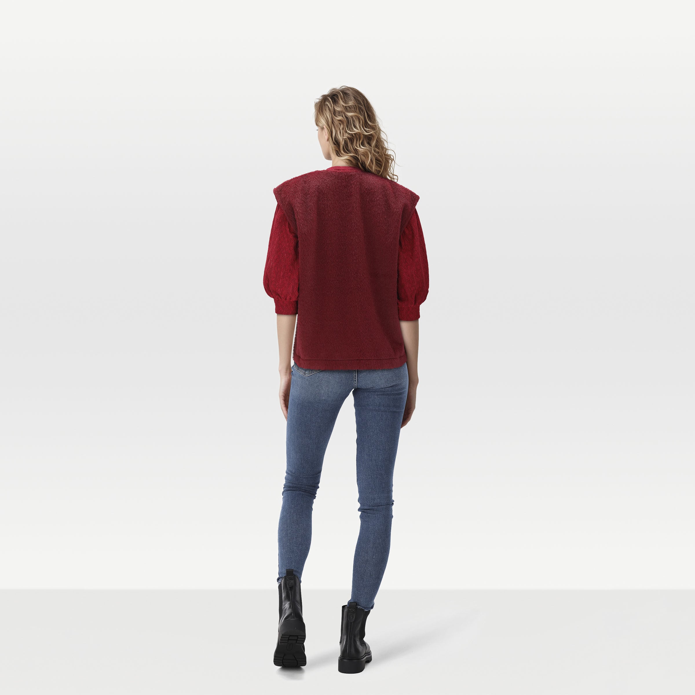 Veleste Ciana - Gilet - Bordeaux - 36