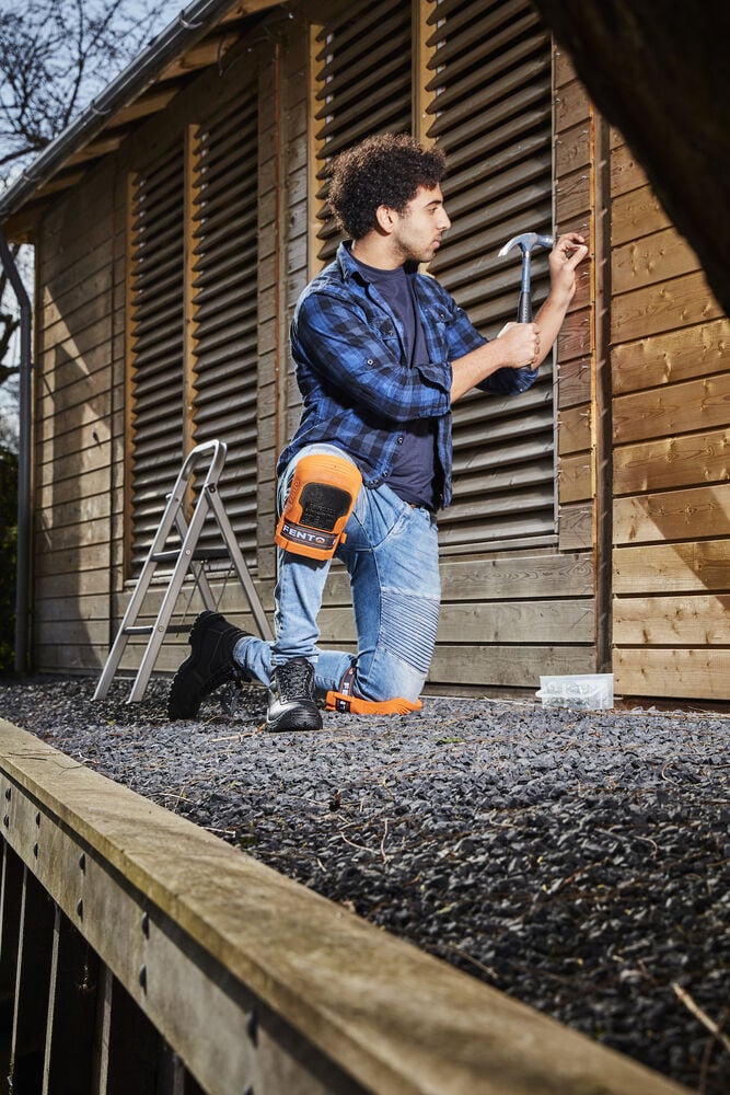 FENTO Home 150 - Kniebeschermers - Oranje/Zwart - 1 maat