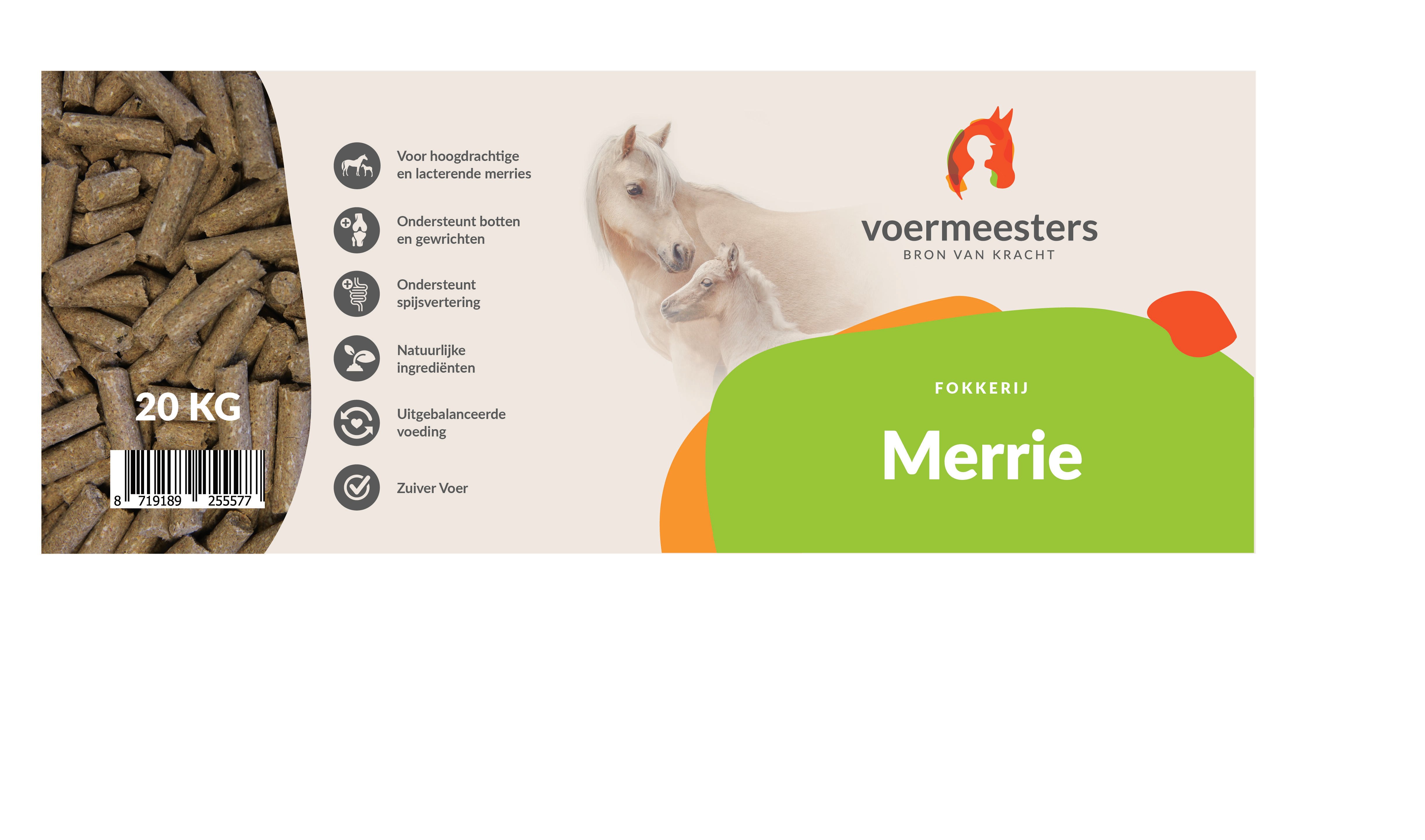 Voermeesters Merrie - Fokkerij - 20 Kilogram - Zak