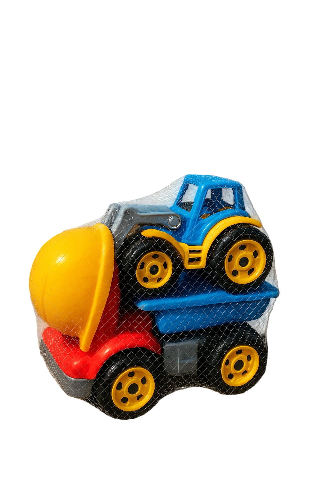 Dumptruck en Tractor set - Speelgoed - Blauw, geel en rood - 20x37.5x33.3 cm