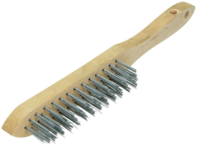 SAM - Staalborstel 4 - 28.5x3.3x4.3 cm - Bruin - 29.1 cm