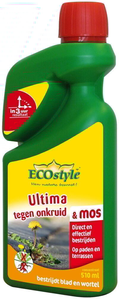 ECOstyle Ultima onkruid & mos concentraat - Onkruid- en mosbestrijder - 510 Milliliter ECOstyle Ultima onkruid & mos concentraat - Onkruid- en mosbestrijder - 510 Milliliter