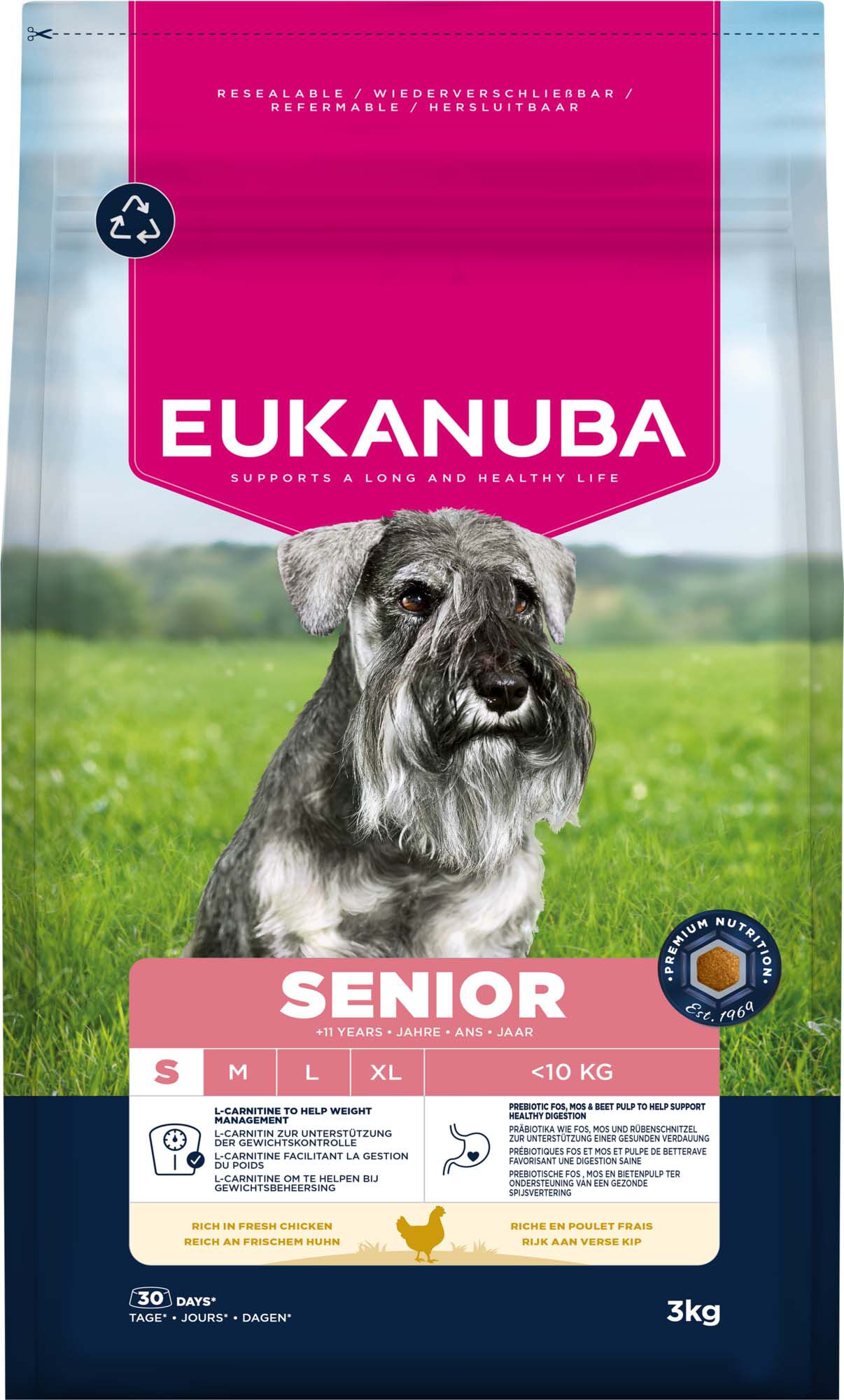Eukanuba Senior Small  - Hondenvoer - 3 Kilogram - kip