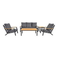 Lesli Living Donnan - Loungeset - Antraciet - 1x175x1 cm