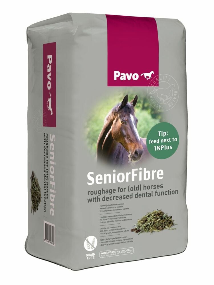 Pavo SeniorFibre - Specialiteit - 12 Kilogram - Zak