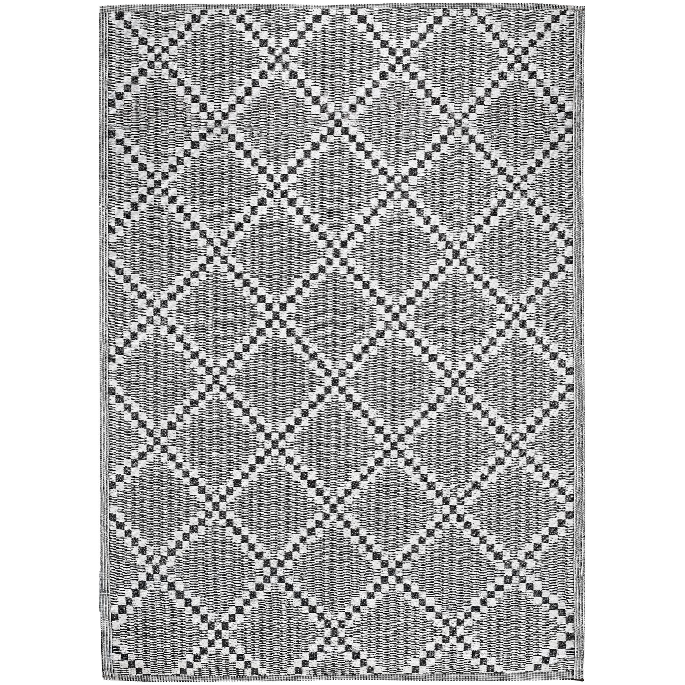 Arti Casa - Tuinkleed - Ruit - Zwart, Wit - 230x160x0.5 cm Arti Casa - Tuinkleed - Ruit - Zwart, Wit - 230x160x0.5 cm