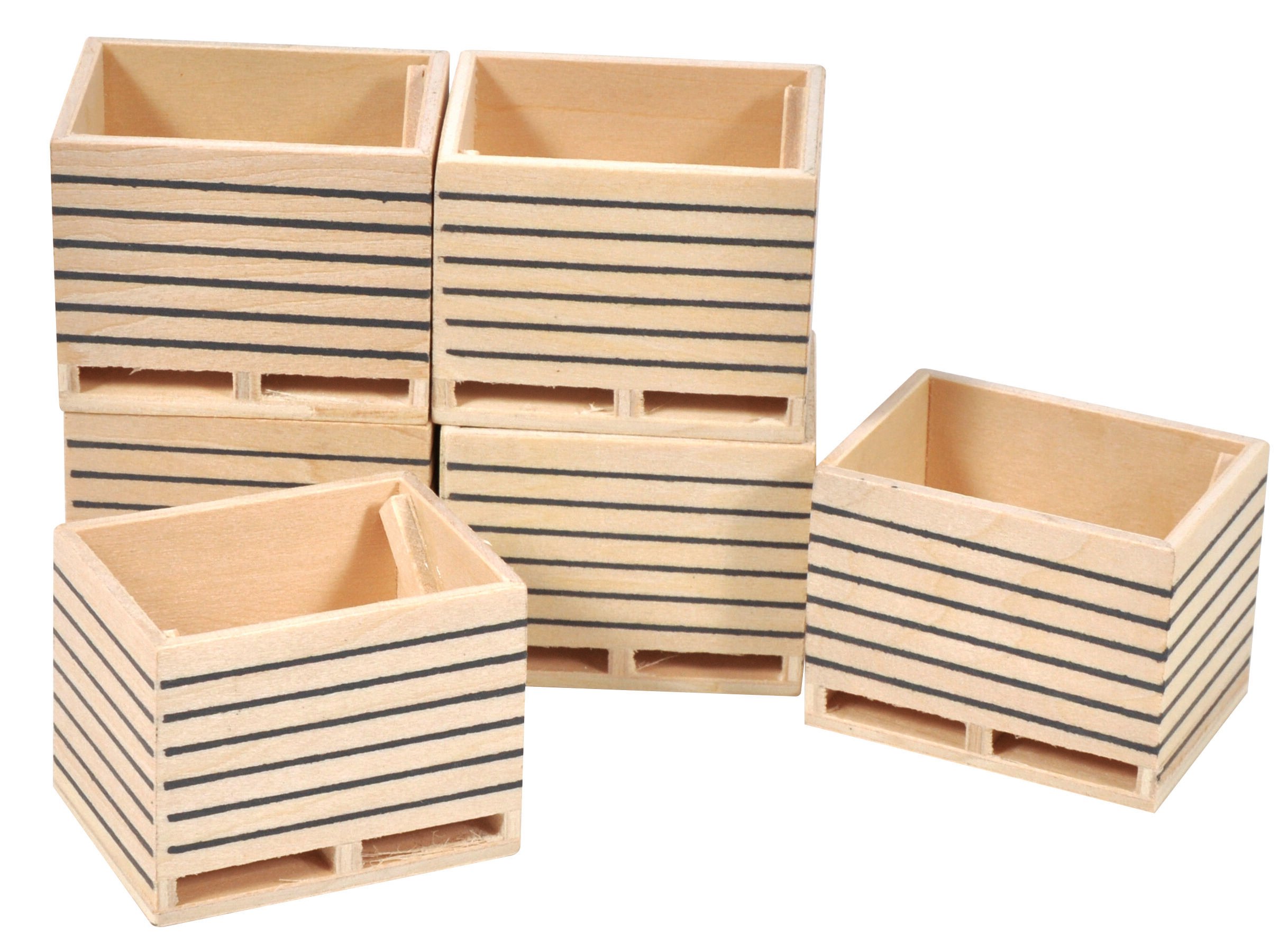 Kids Globe Houten aardappelkist (6x) 1:32 - Accessoires