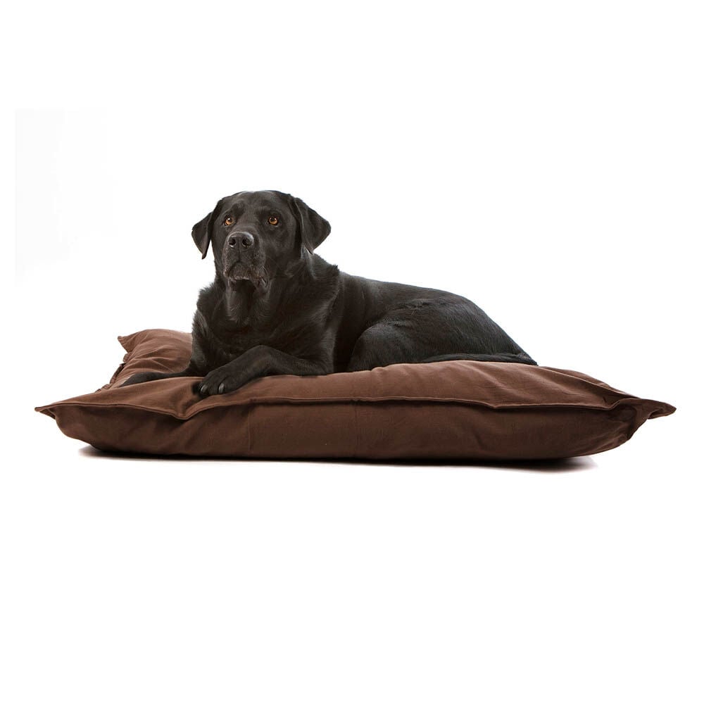 Lex & Max Tivoli - Hondenkussen - Donkerbruin - 70x100x14 cm - L