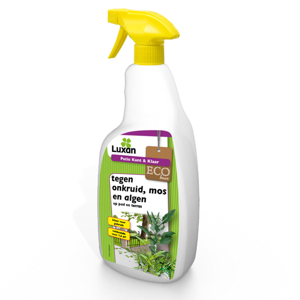 Luxan Patio Kant & Klaar ECO - tegen onkruid, mos en algen - 0.75 Liter Luxan Patio Kant & Klaar ECO - tegen onkruid, mos en algen - 0.75 Liter