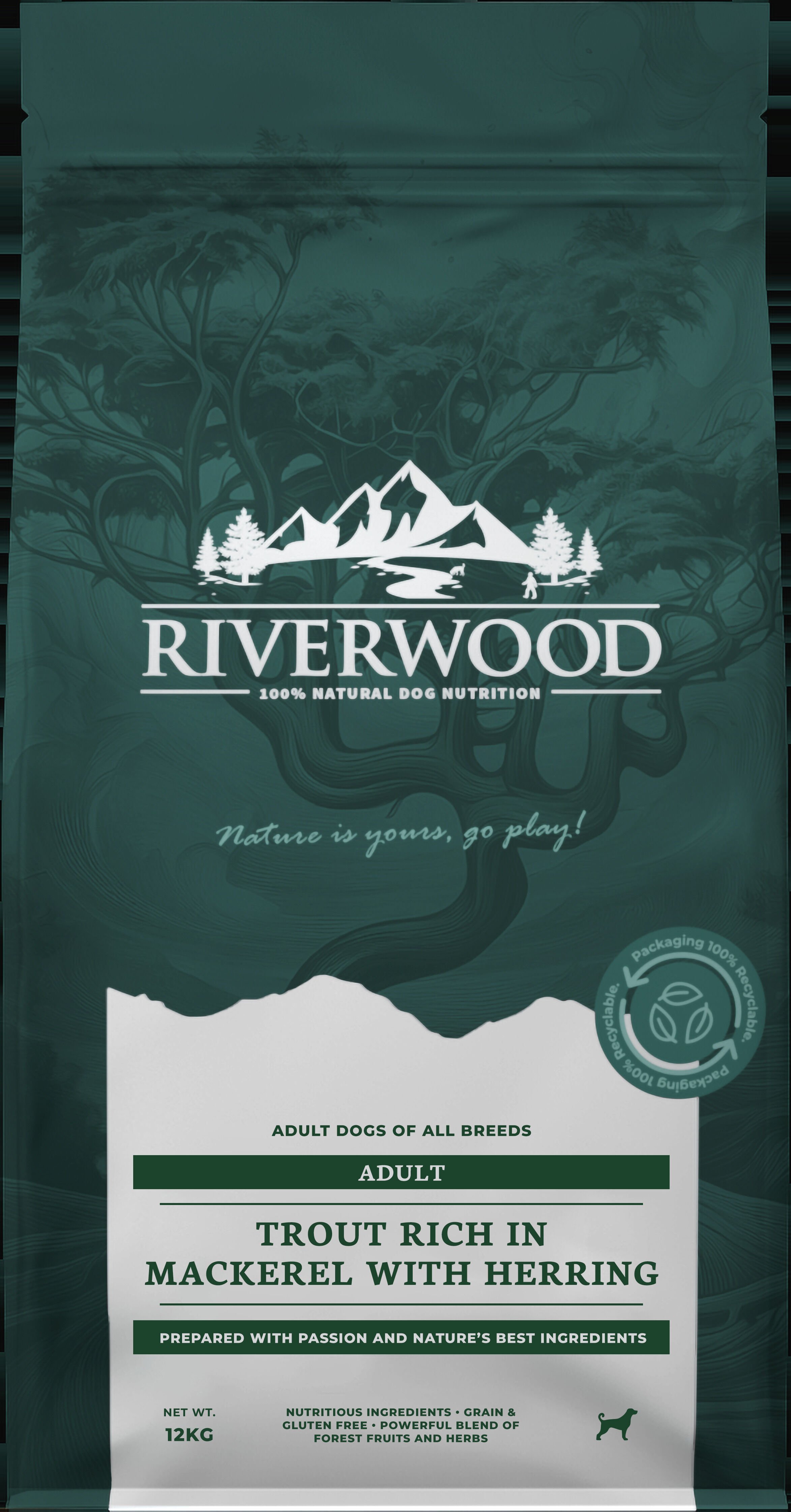 Riverwood Adult - Hondenvoer - 12 Kilogram Riverwood Adult - Hondenvoer - 12 Kilogram