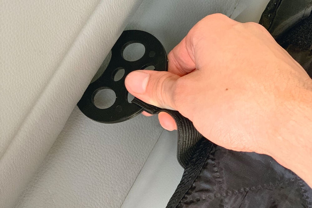 Dirty Dog - Autodeken - Hond - grijs - 1x89x112 cm - M