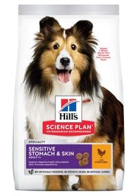 Hill's Science Plan Adult Sensitive Stomach & Skin - Hondenvoer - 12 Kilogram - kip