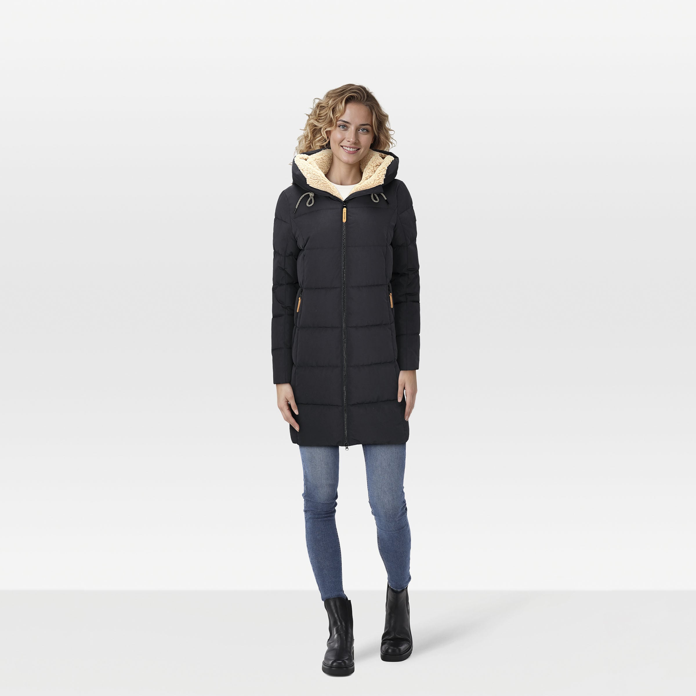 Veleste Chevel - Jas - Donkerblauw