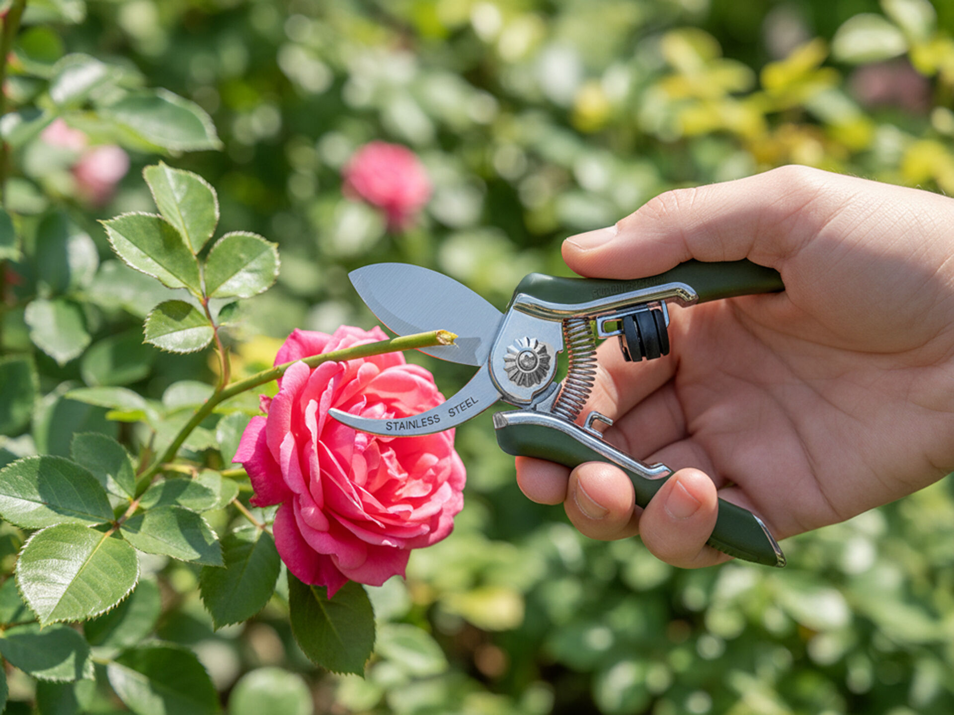 Welkoop - Bloemenschaar - Donkergroen