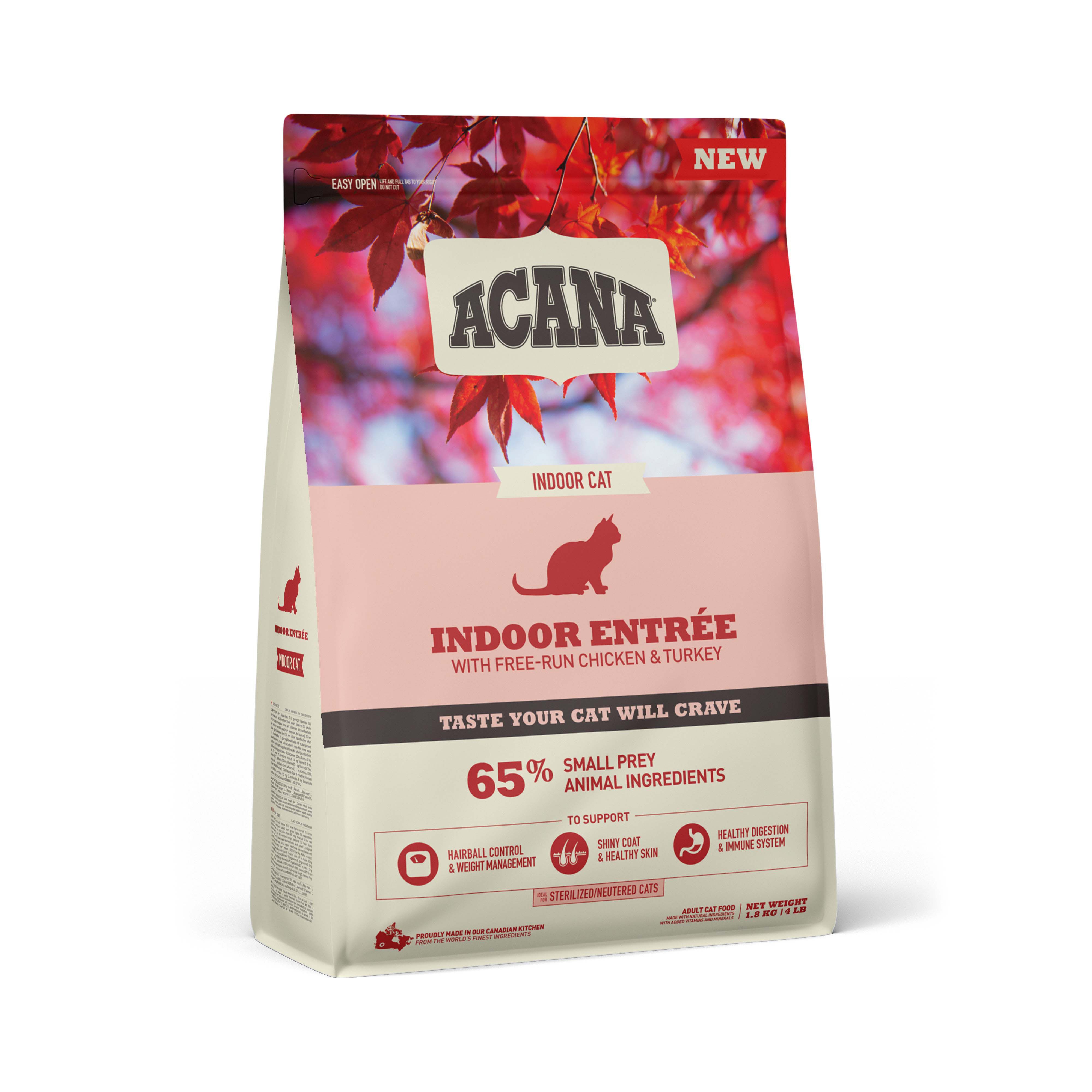 Acana Indoor Entrée Cat - Kattenvoer - 1.8 Kilogram - kalkoen, kip Acana Indoor Entrée Cat - Kattenvoer - 1.8 Kilogram - kalkoen, kip