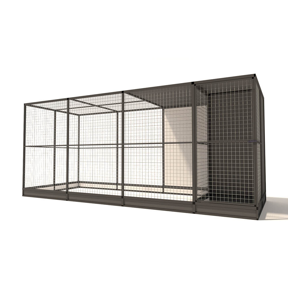 Glorenza Evi - Kattenren - Antraciet - 193x176x449 cm Glorenza Evi - Kattenren - Antraciet - 193x176x449 cm