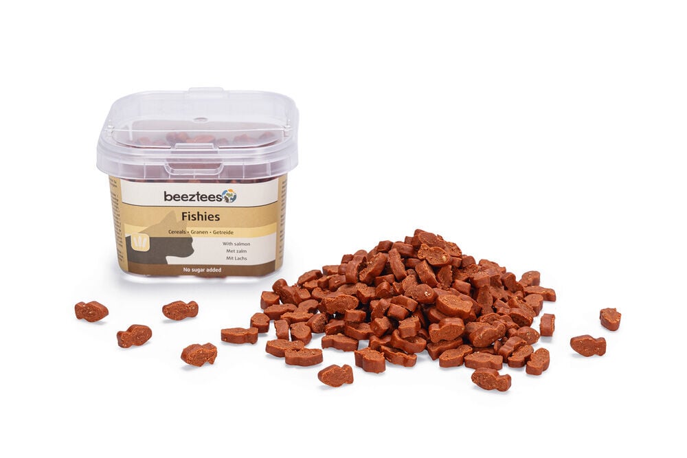 Beeztees Fishies Granen - Kattensnack - 140 Gram - zalm