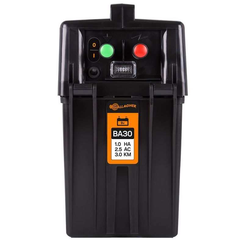 Gallagher BA30 met gratis 55Ah batterij - Schrikdraadapparaten - 29.5 cm - 9V - 0.25 Joule - 28 cm