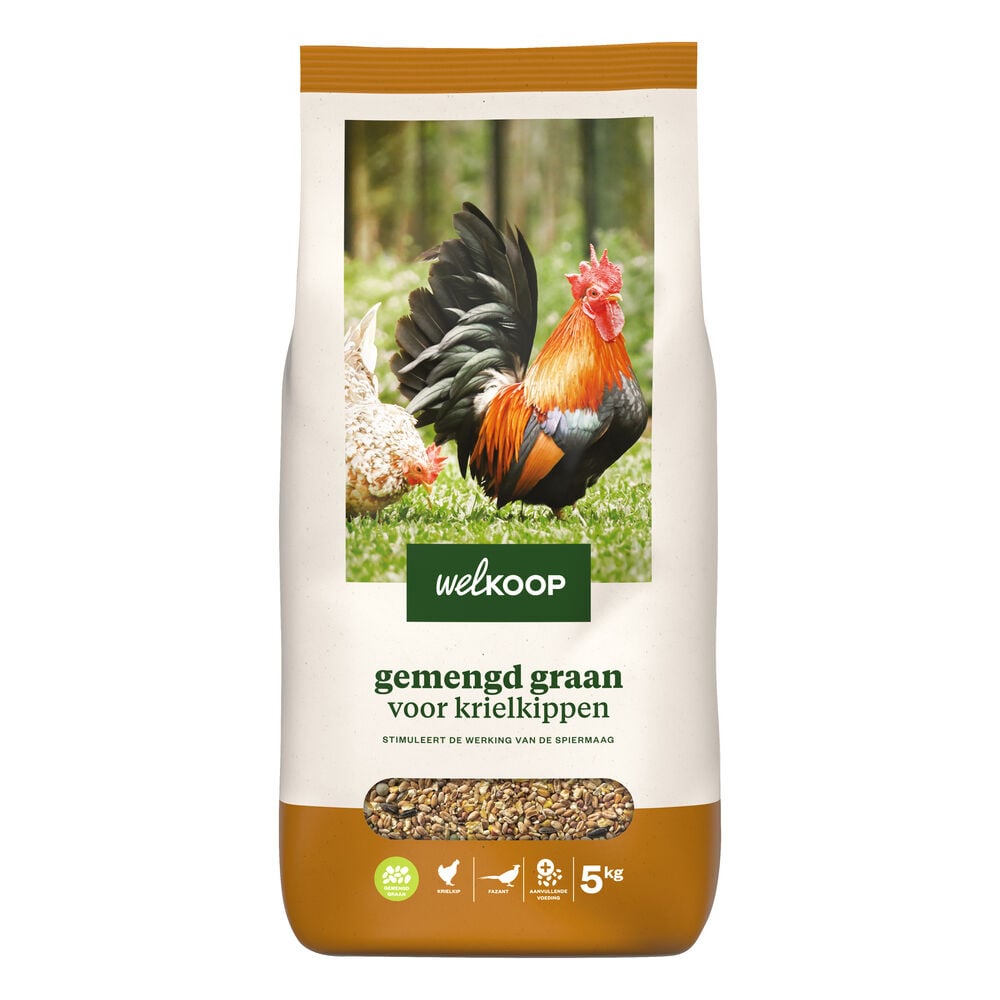 Welkoop Gemengd graan - Krielkippen - Kippenvoer - 5 Kilogram Welkoop Gemengd graan - Krielkippen - Kippenvoer - 5 Kilogram