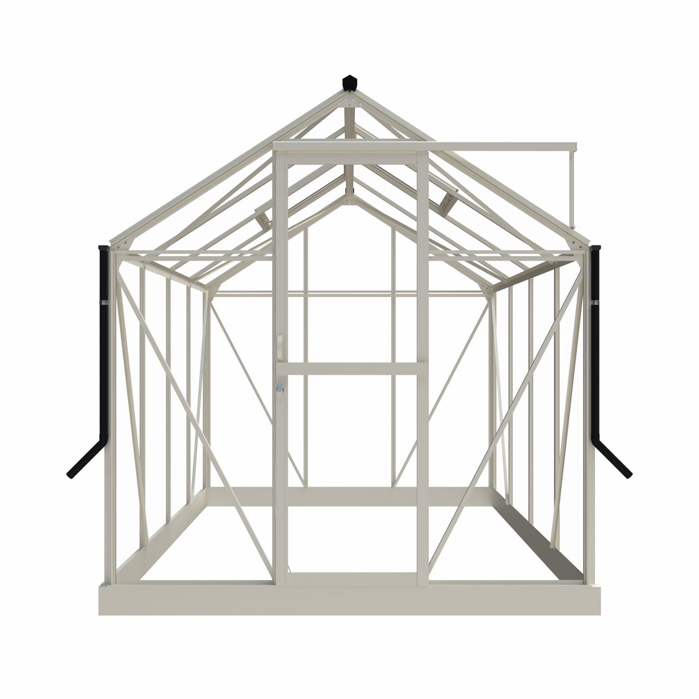 Royal Well Mary II - Tuinkas - Wit - 241x212x291 cm - Veiligheidsglas