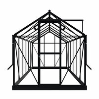 Royal Well Mary IV - Tuinkas - Zwart - 241x212x425 cm - Veiligheidsglas